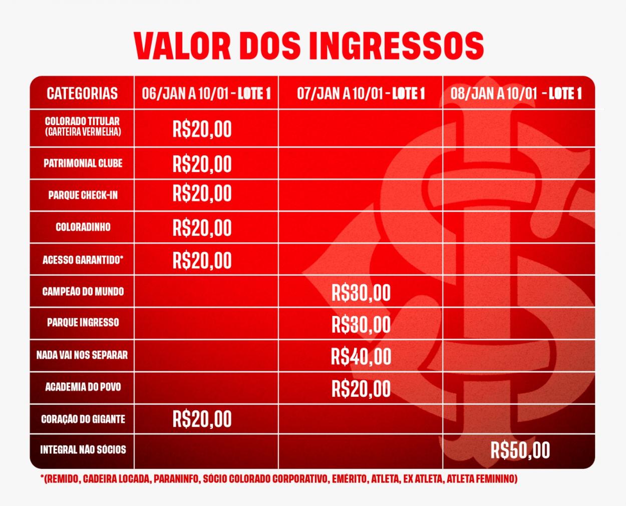 Internacional x México: ingressos para amistoso em Porto Alegre estão à ...